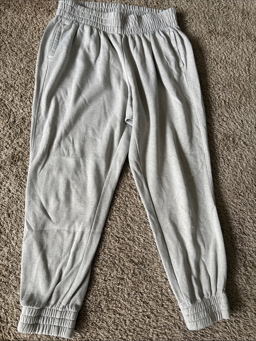 DSG Light Gray Kids Jogger Sweatpants with Elastic Cuffs